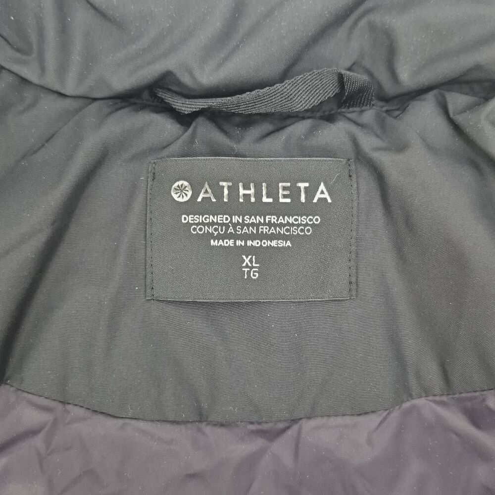 Athleta Summit Cropped Black Puffer Jacket Size XL - Picture 5 of 10